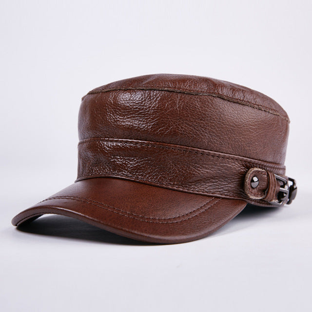 100% Genuine Leather Baseball Cap