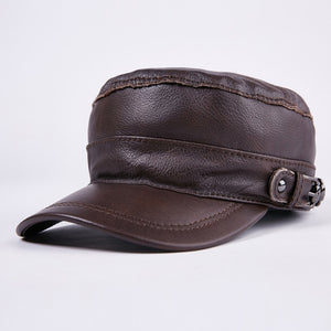 100% Genuine Leather Baseball Cap