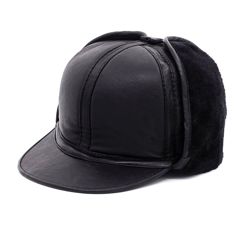 Adult Sheepskin Leather CAP