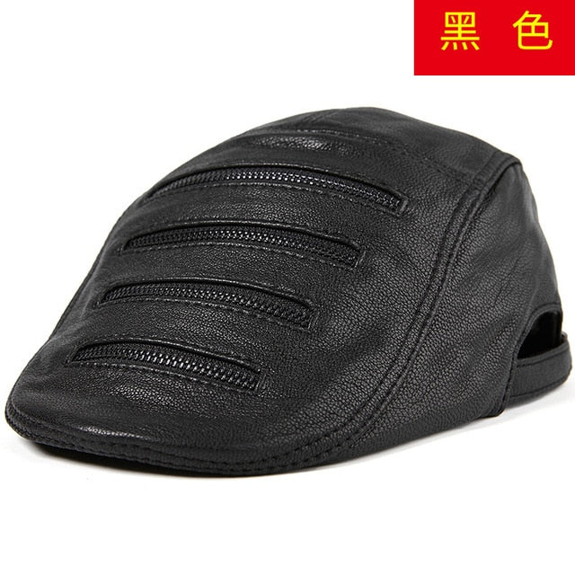 Men's Genuine Leather Hat Cap